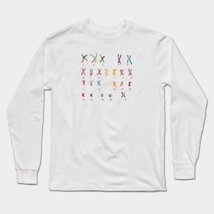 Female Chromosome idiogram Long Sleeve T-Shirt